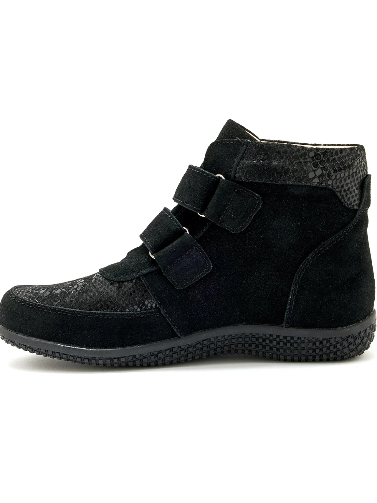 Boots à scratchs grande largeur