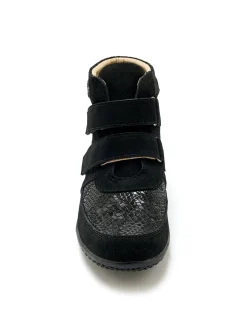 Boots à scratchs grande largeur