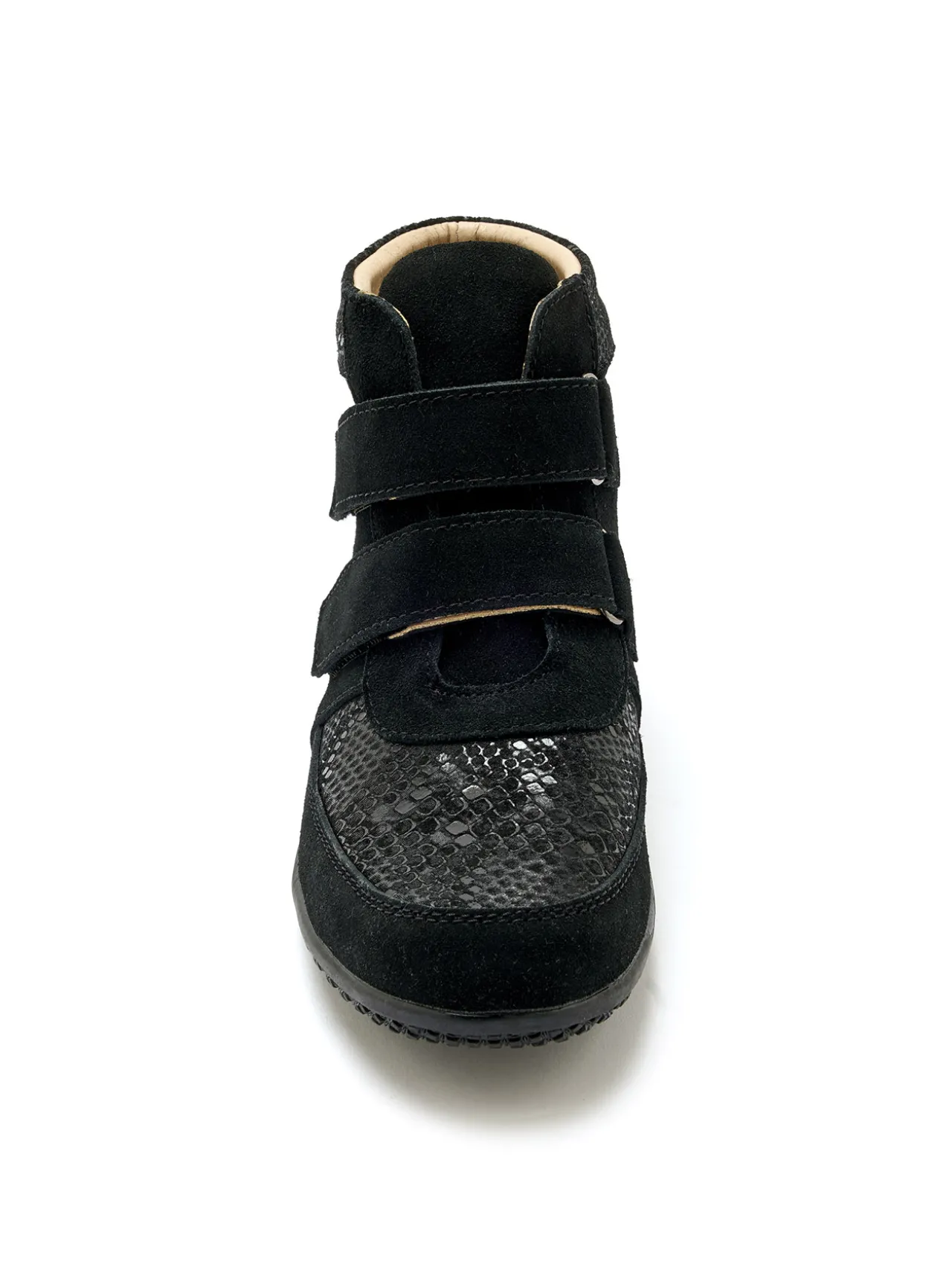 Boots à scratchs grande largeur