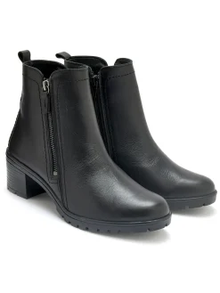 Boots dessus cuir largeur confort