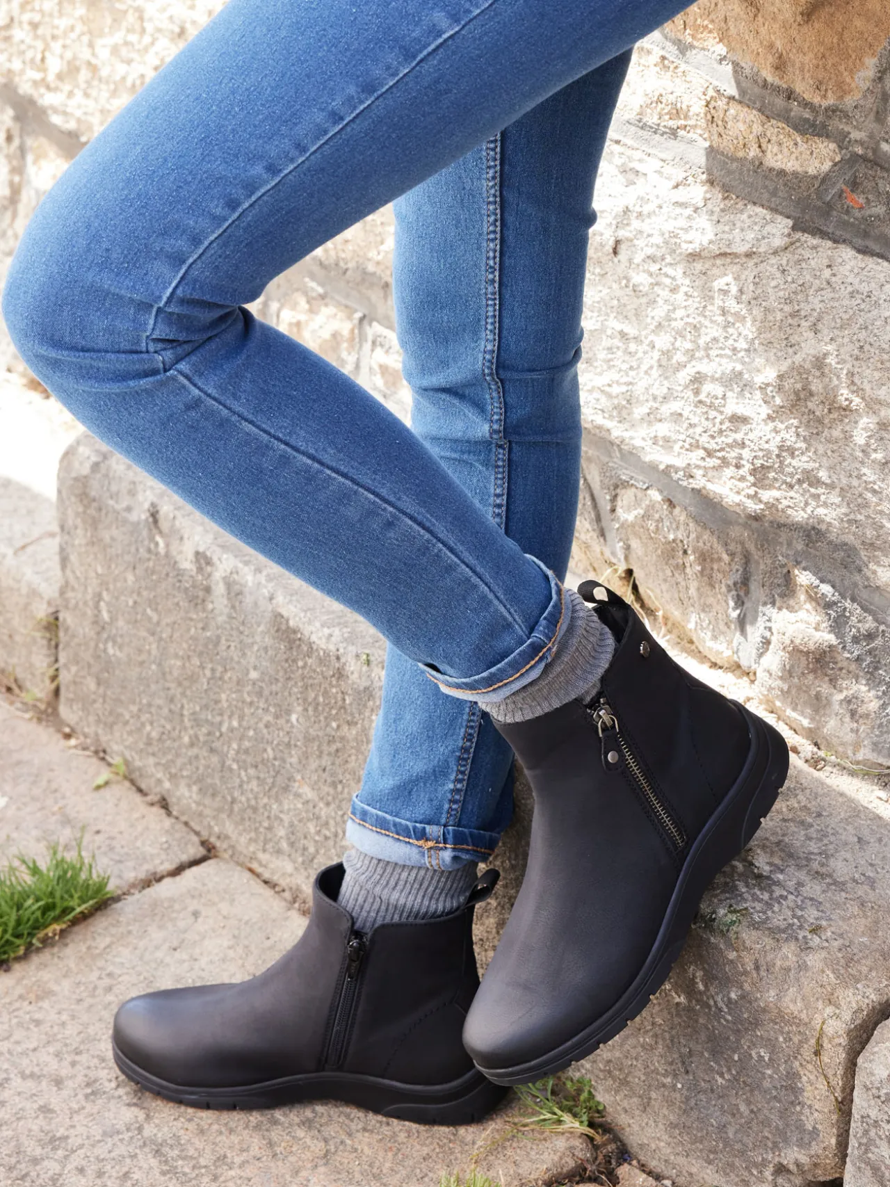 Boots double zip aéroesemelle® amovible