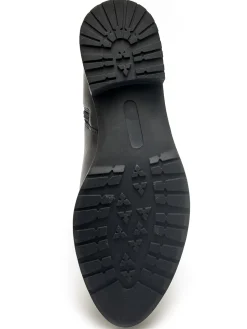 Boots en cuir double zip