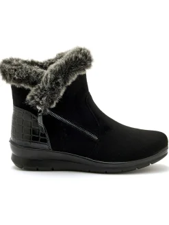 Boots fourrées zippées