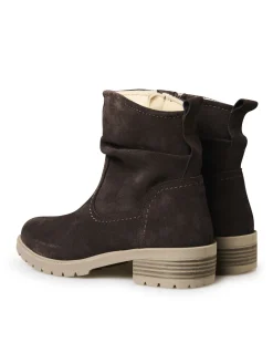 Boots molletonnées effet plissé