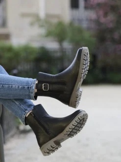 Boots molletonnées large élastique