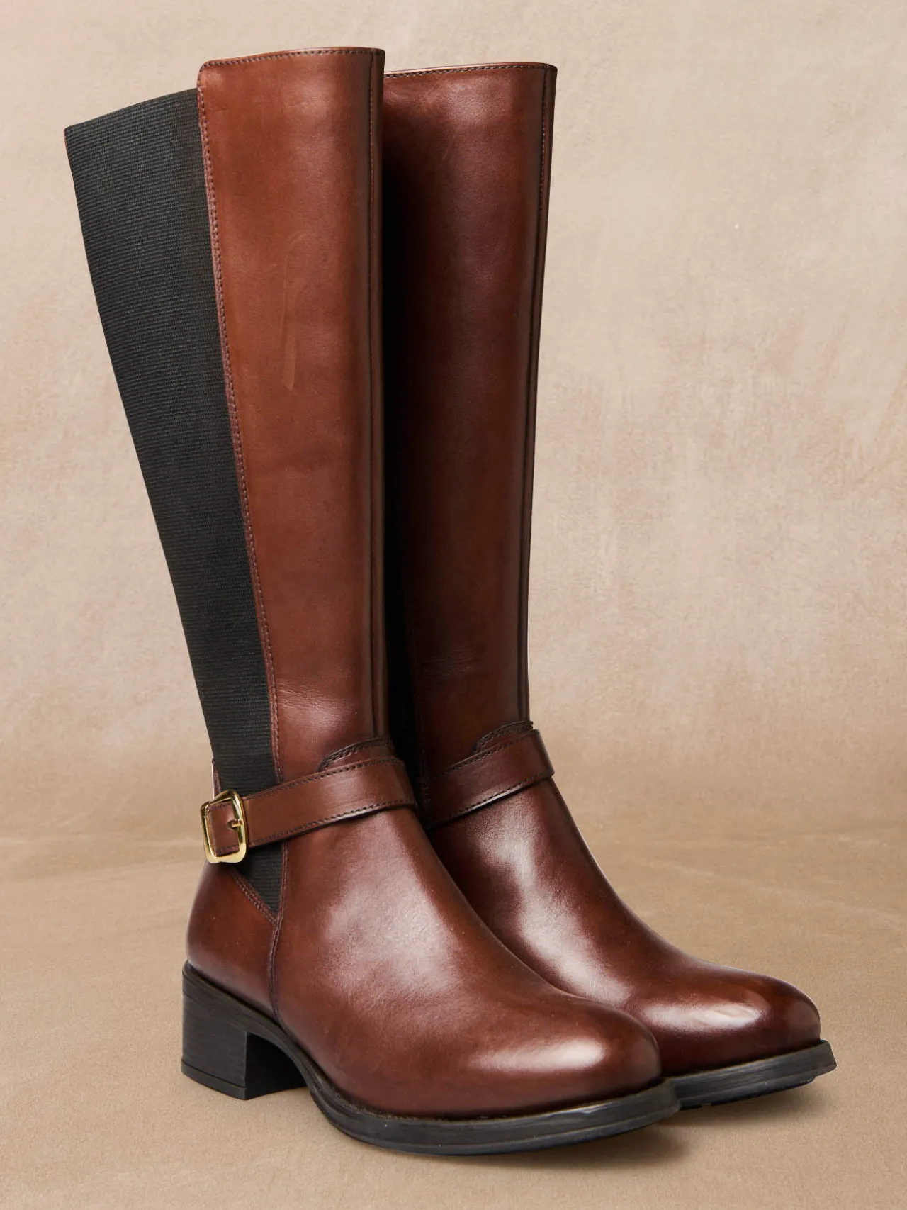 Bottes hautes mollets larges