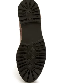 Bottes tout cuir zip et élastiques