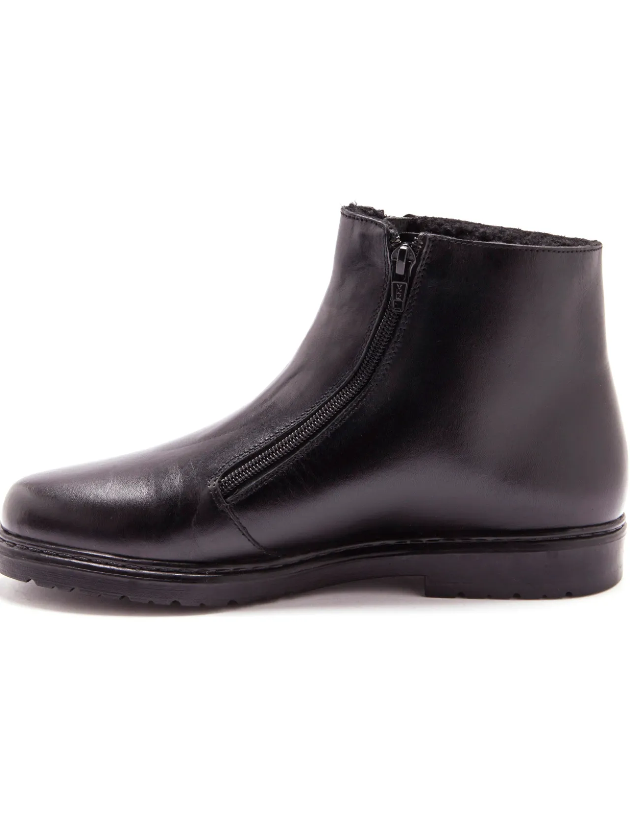 Bottillons cuir fourrés