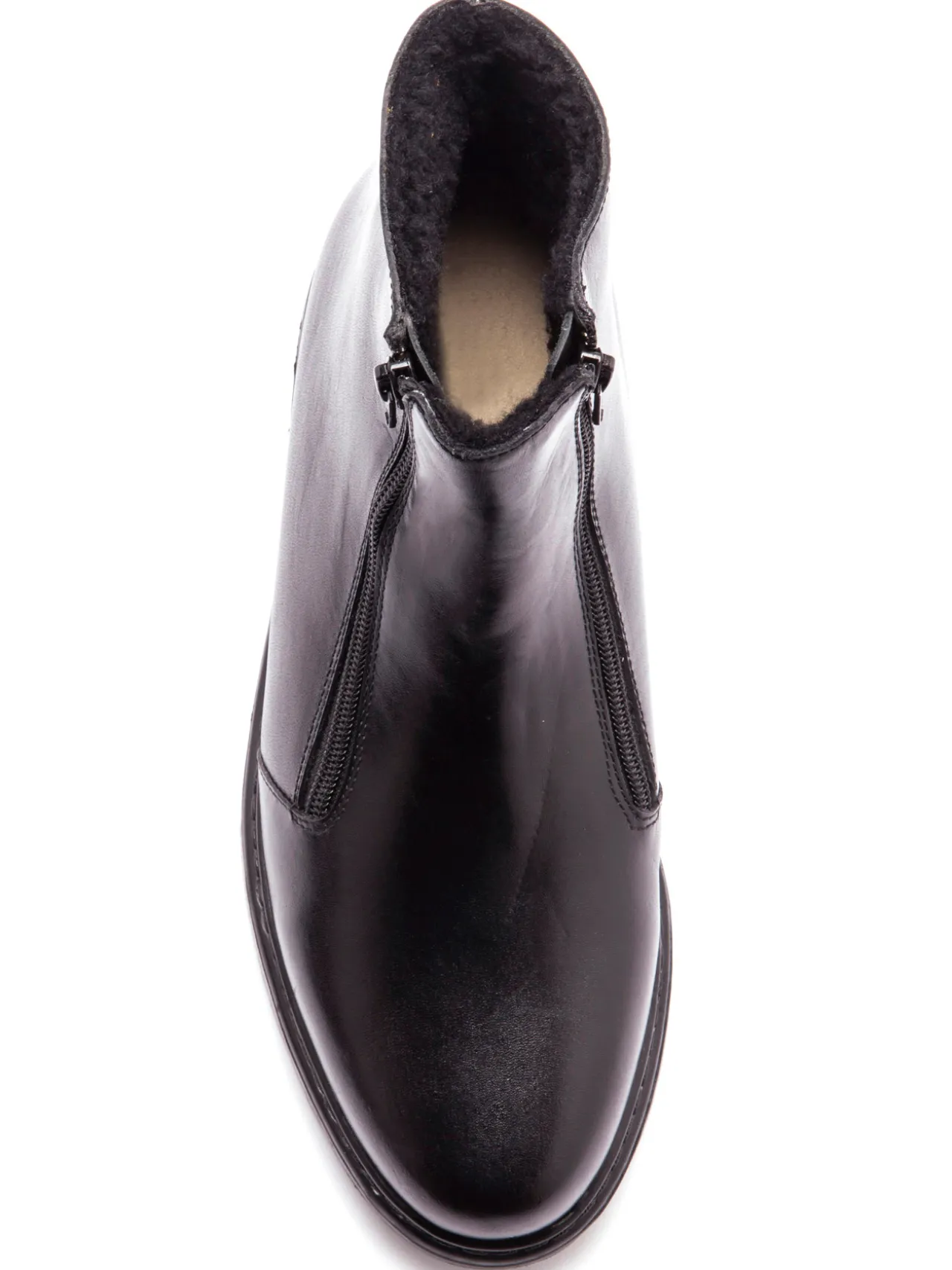 Bottillons cuir fourrés