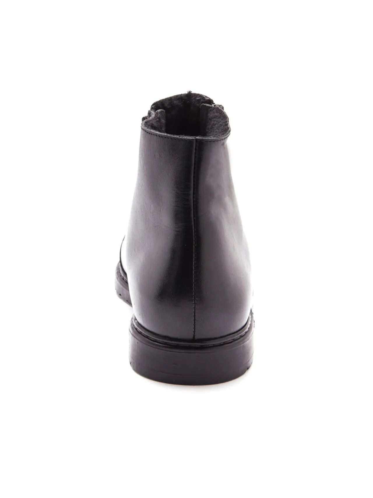 Bottillons cuir fourrés