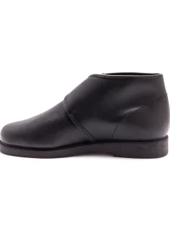 Bottillons cuir fourrés extra larges