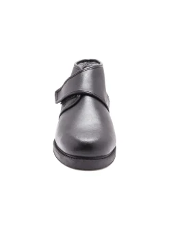 Bottillons cuir fourrés extra larges