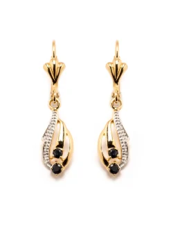 Boucles d'oreilles saphirs véritables