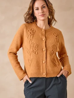 Cardigan avec alpaga et laine