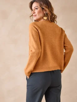 Cardigan avec alpaga et laine