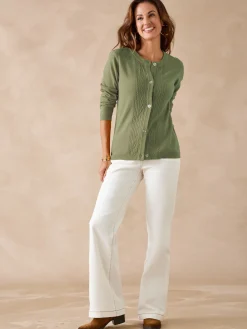 Cardigan avec jeux de torsades