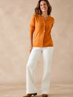 Cardigan avec jeux de torsades