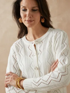 Cardigan en maille fantaisie