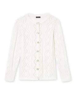 Cardigan en maille fantaisie