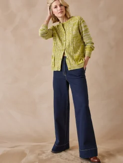 Cardigan en maille torsadée