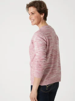 Cardigan en maille torsadée