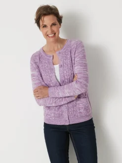 Cardigan en maille torsadée