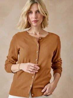 Cardigan élégant boutons-bijoux