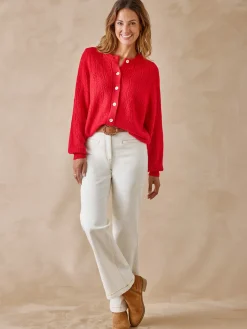 Cardigan point ajouré fantaisie