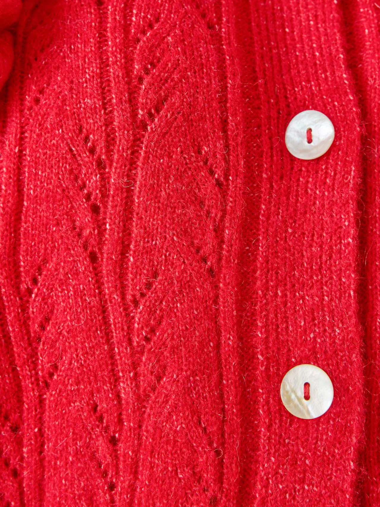 Cardigan point ajouré fantaisie