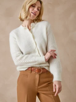 Cardigan points fantaisie ajourés