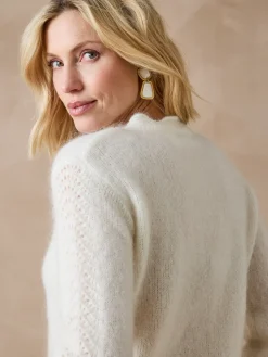 Cardigan points fantaisie ajourés