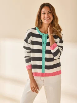 Cardigan rayé
