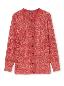 Cardigan torsadé col rond