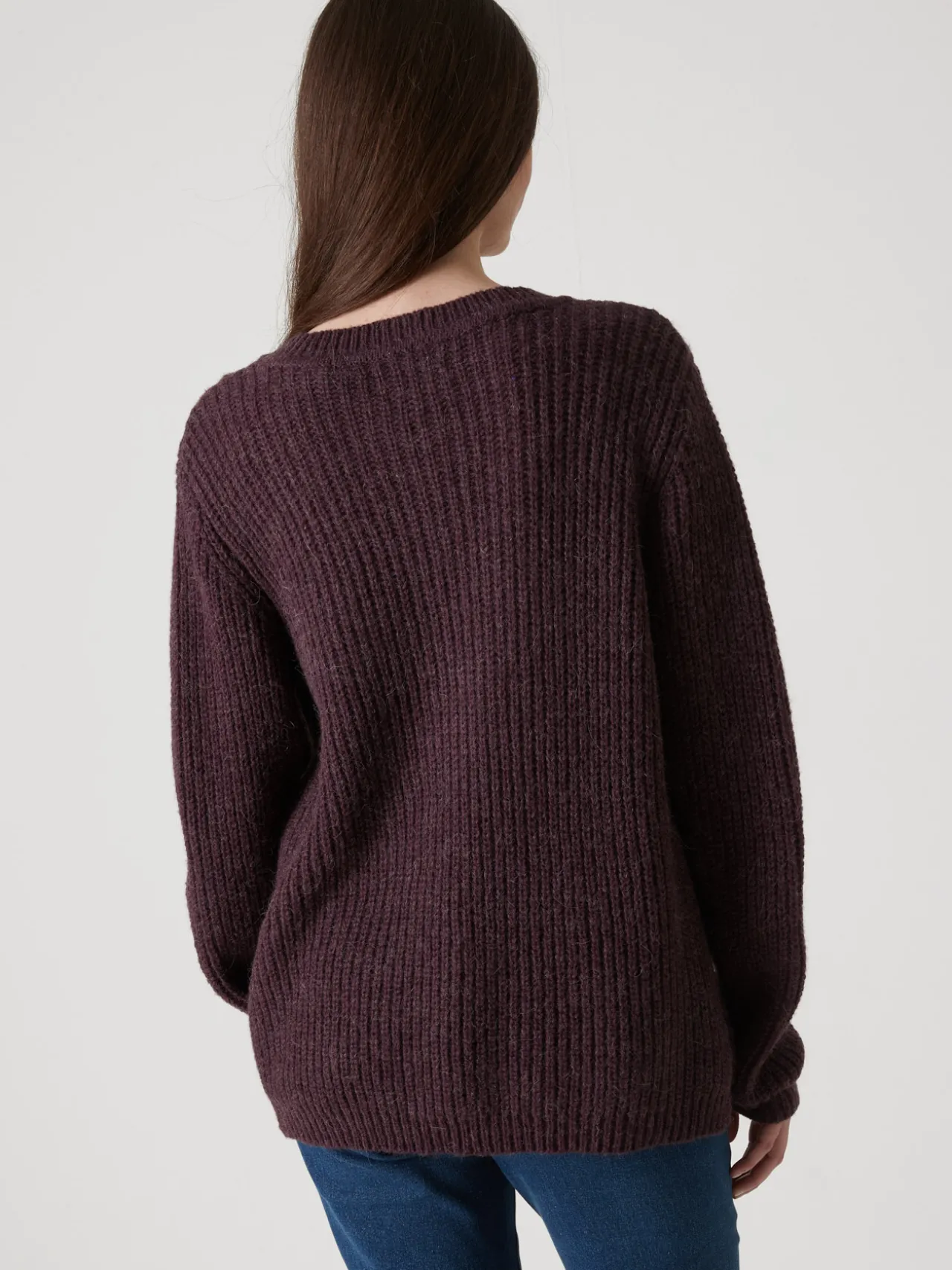 Cardigan torsadé laine et mohair