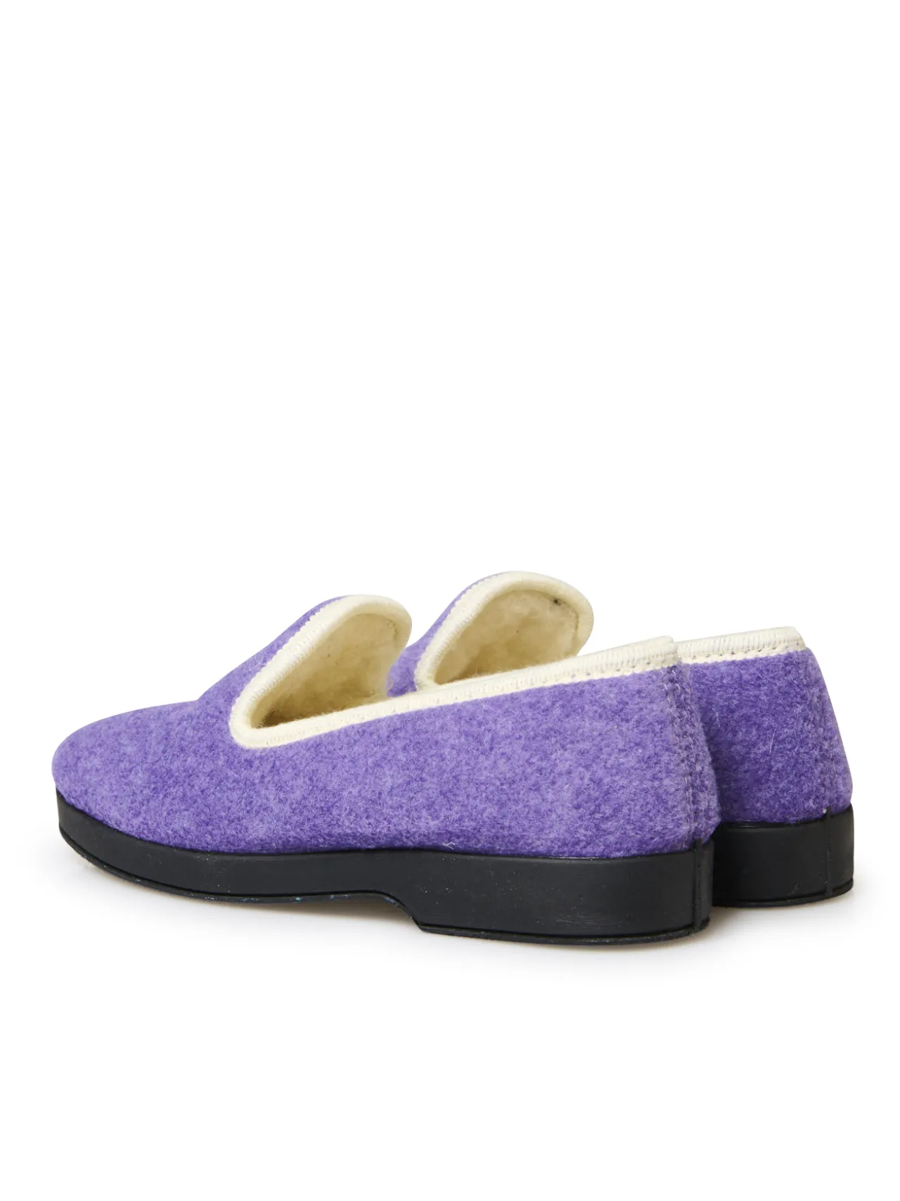 Charentaises entièrement fourrées laine