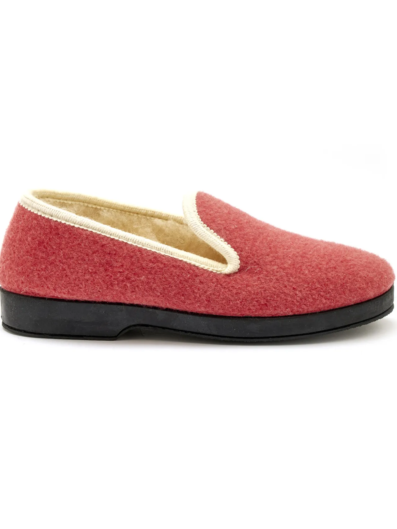 Charentaises entièrement fourrées laine