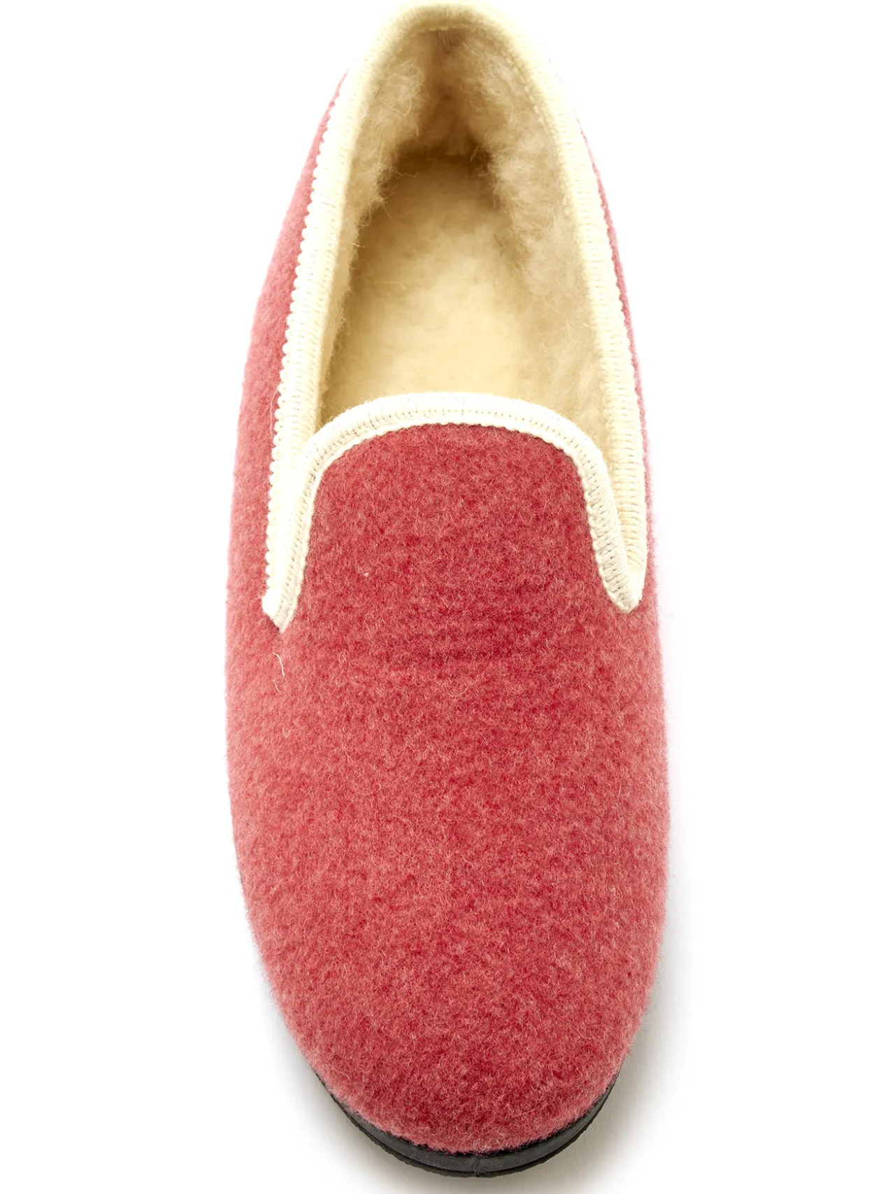 Charentaises entièrement fourrées laine