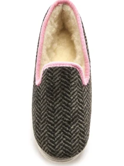 Charentaises fourrées semelle feutre