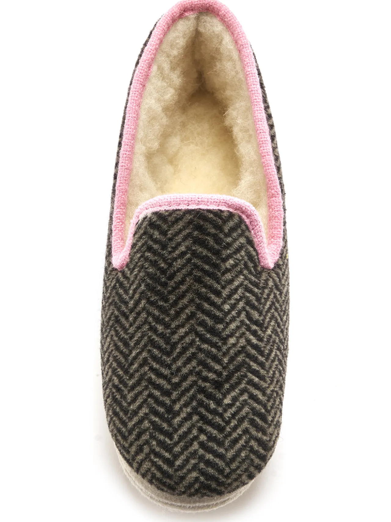 Charentaises fourrées semelle feutre