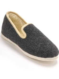 Charentaises fourrées semelle feutre