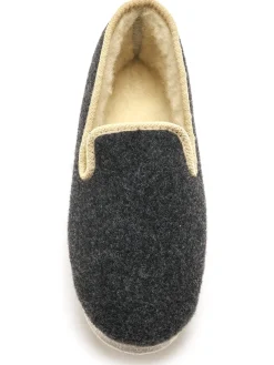 Charentaises fourrées semelle feutre