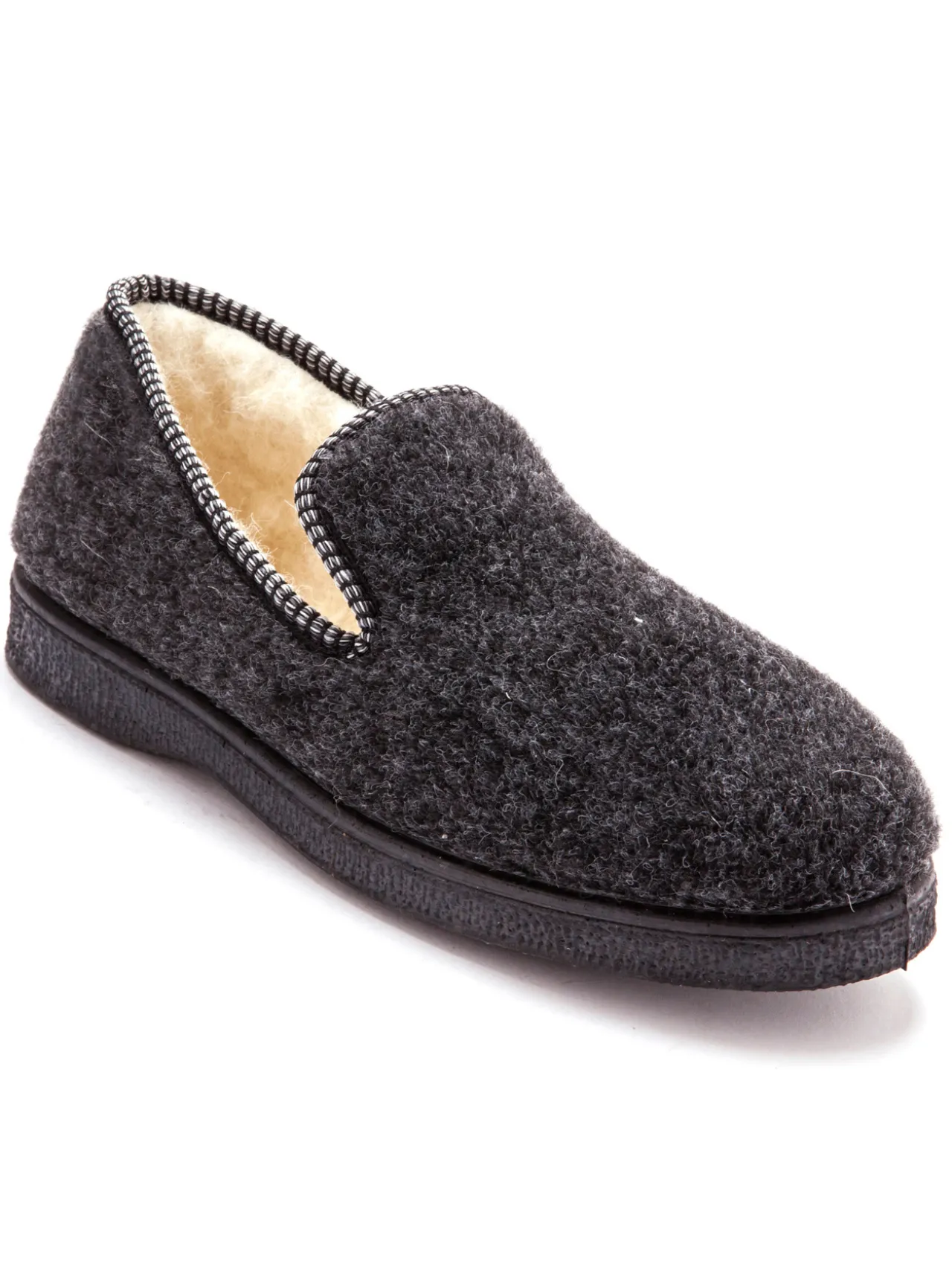 Charentaises mixtes fourrées laine