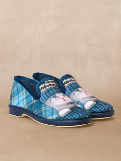 Charentaises motif chat ou chien