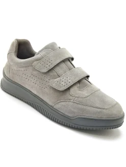 Chaussures cuir à scratch extra-larges