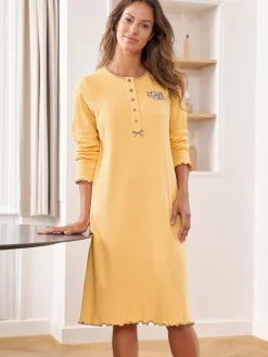 Chemise de nuit courte interlock