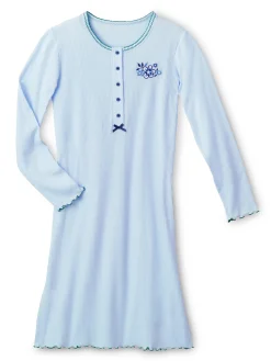 Chemise de nuit courte interlock