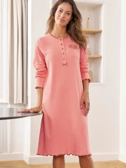 Chemise de nuit courte interlock