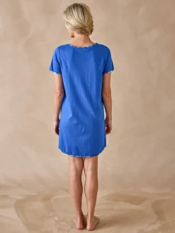 Chemise de nuit courte maille pur coton