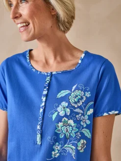 Chemise de nuit courte maille pur coton