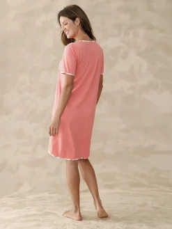 Chemise de nuit courte manches courtes